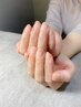 初回【HAND】自爪をぐんと好きになる☆自爪育成ジェルコース（ホームケア付）