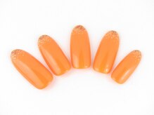 ネイルサロン ディーバ 梅田エナ店(Diva)/One color plus（先端ラメ）