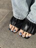 【Jr.ネイリスト価格】　フット　ワンカラー　￥4400　オフ込み無料