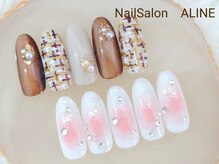 ネイルサロン アリーヌ(ＡＬＩＮＥ)の雰囲気（【初回オフ無料＋マグネット￥6500→5900】※写真2月新作¥8900 ）