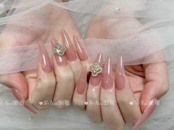 エムプラスネイル 新宿(M+Nail)/長さ出し★ワンカラー