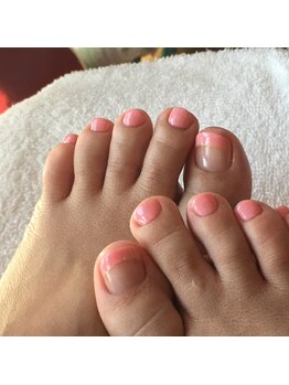 春色フットネイル