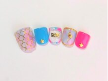 ネイルサロン ドレリッチ 大宮店(drerich)/【7990】コラベルタイルタイダイ