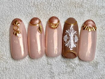 レイネイル 岐阜茜部店(RAY NAIL)/丸フレンチネイル