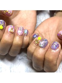 ユニコーンきらきらネイル☆