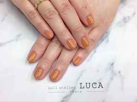 W-99 イエローシンプルネイル