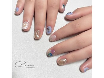 ドットビー(.Bee)/和柄成人式ネイル