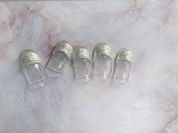 ミーム(meme)/ラメフレンチネイル