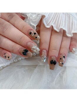 リンドネイル バイ モカ アンド ララ(Lind nail by moca and LaLa)/リボンネイル