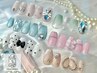 【武蔵小山店限定★】選べる6種♪ガーリー/ワンホンネイル♪¥9,700円→
