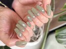 長さだしXフラッシュネイル