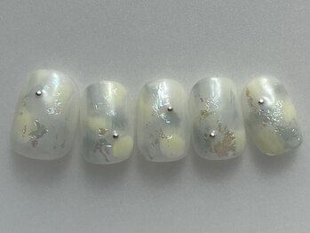 アイネイルズ 池袋店(I-nails)/イエローブルーニュアンス