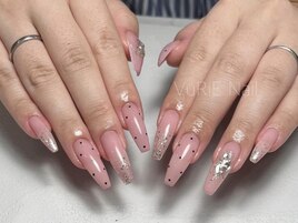ピンク×ドット