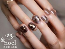 ノエル(Noel)/秋冬ネイル/クリスマス/ブラウン