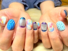 マグネット ちぐはぐ ニット