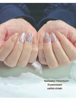 マーマ 八戸ノ里店(murmur)/ツイードネイル