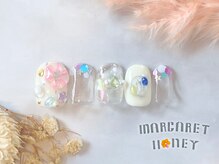 マーガレットハニー 本八幡/ぷっくりおはじきネイル