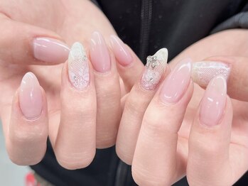 ローランリム(LORAN Lim)/甘すぎないレースネイル♪春nail