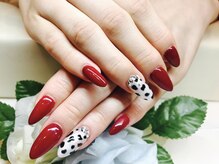 ブリエカドー(Briller Cadeau)/レッド×ダルメシアン柄