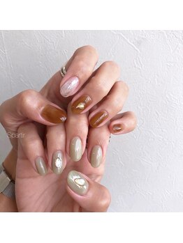 エスパルティール(Spartir)/オイルブラウン×モスグリーン