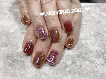 フォルトゥーナ 神田(Fortuna)/茶色/ワインレッド秋冬デザイン