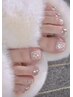 【どなたでもOK♪】FOOTジェル◆ミラーネイル×パーツ●本相当¥6000