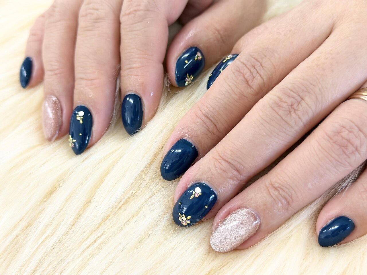 Chuche's ネイビー スタッズ　27cm RATTLE TRAP（ラトルトラップ） スタジャン S ネイビー メンズ