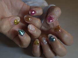 ぷっくりネイル