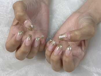 ヒラソルネイル(Girasol nail)/ラメグラデーション