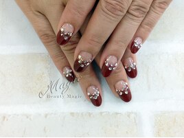 逆フレンチストーンネイル