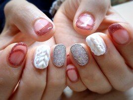 ニット フラッシュネイル