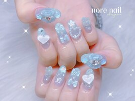 水色ゆめかわネイル