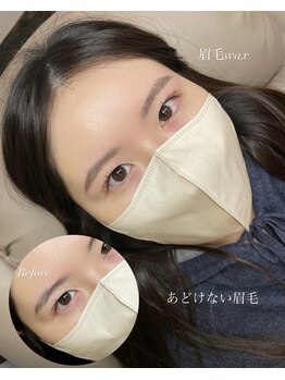 ルククギフ 岐阜(〇△□rukuku)/眉毛wax 3回目　kaede