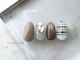 ワンポイント　シェルデザイン