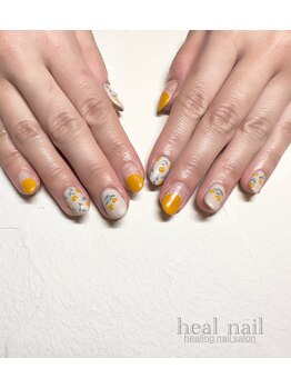 ヒールネイル(heal nail)/POP お花nail