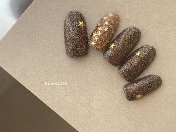 ネイルサロン ブランロール 三軒茶屋店(Blanl'or)/多色ラメ×星ネイル