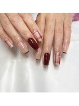 サロンドウイ(salon de OUI)/冬のボルドーチェック