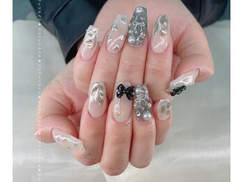 ココナッツネイル/キラキラネイル