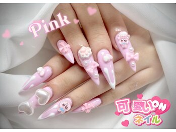 ディーエヌネイルサロン(d’n nailsalon)の写真/3000色以上の豊富なカラー＆多彩なパーツで理想のネイルデザインを*【持ち込み10本やり放題¥7580】