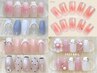 《華やか上品ネイル》 ブライダルネイル/イベントに♪　定額 ¥7810 &nbsp;[結婚式]