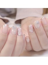ピオニーネイル(peony nail)/朝顔と風鈴