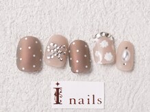 アイネイルズ 梅田店(I nails)/ブラウンガーリー￥10200