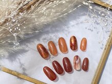 アイミーモア 国立店(aimer more)/ニュアンス/カフェラテネイル