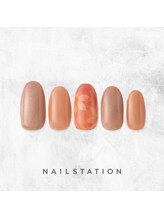 ネイルステーション ルミネ新宿1店(NAIL STATION)/シンプルネイル／パラジェル