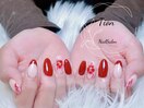 オンブレフレンチ・冬ネイル