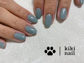 ラメワンカラー/夏ネイル