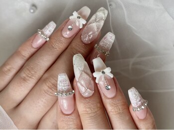 ペッシュ(peche)の写真/イベント時やお爪の長さにお悩みの方にもおすすめ！強度のあるアクリルスカルプで指先をより綺麗に★