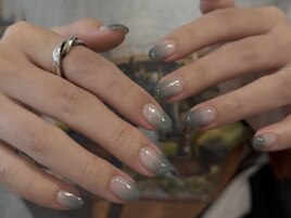 ダブルグラデーションネイル