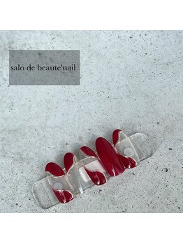 サロンドボーテネイル(salon de beaute NAIL)/【うねうねデザイン】