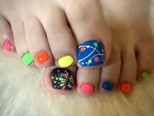 アミュリー ネイル アトリエ(Amury nail atelier)/浴衣 花火 祭 カラフル シンプル